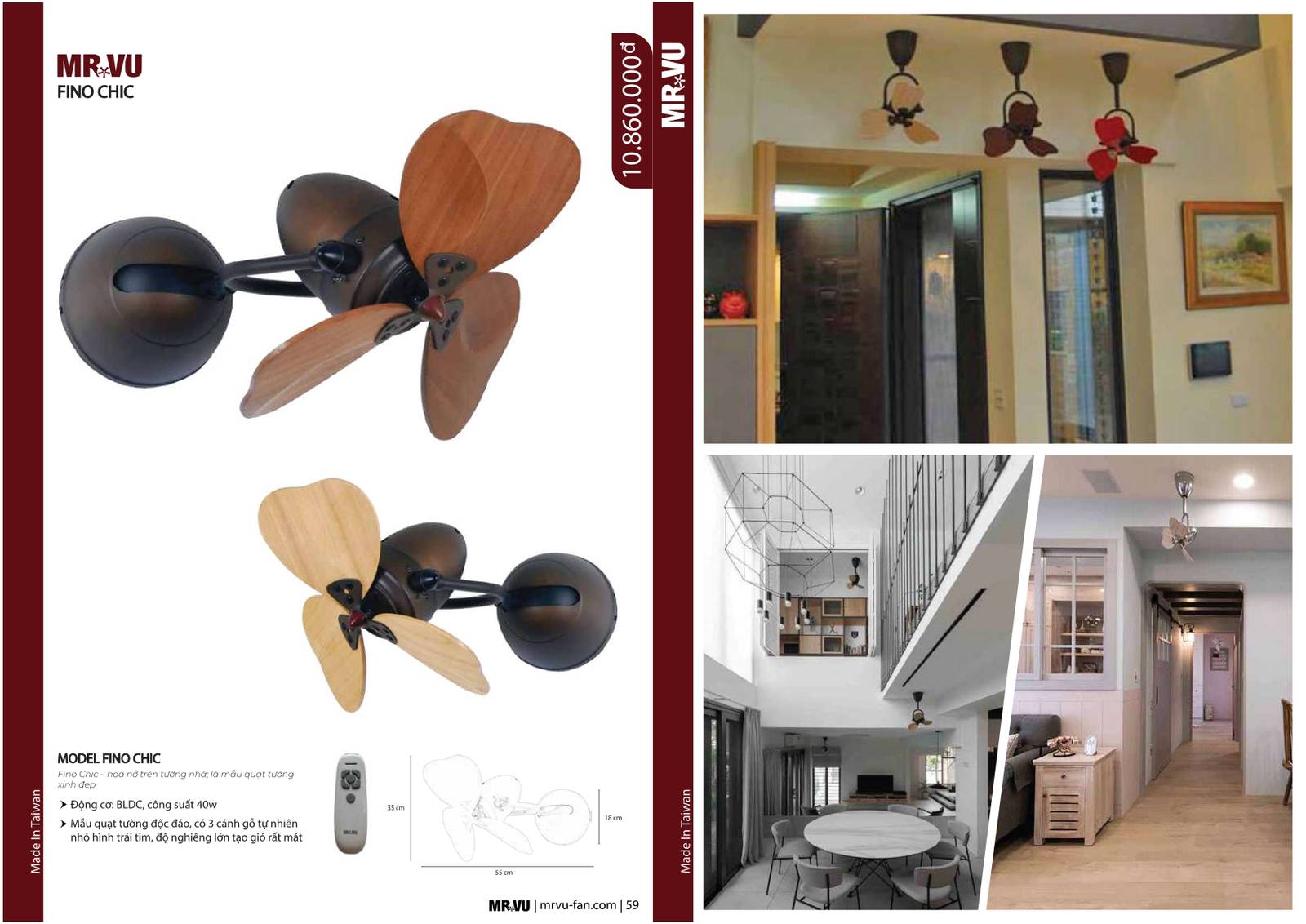 Bảng giá và Catalogue Quạt trần Mr Vũ mới nhất 2024 /Page 